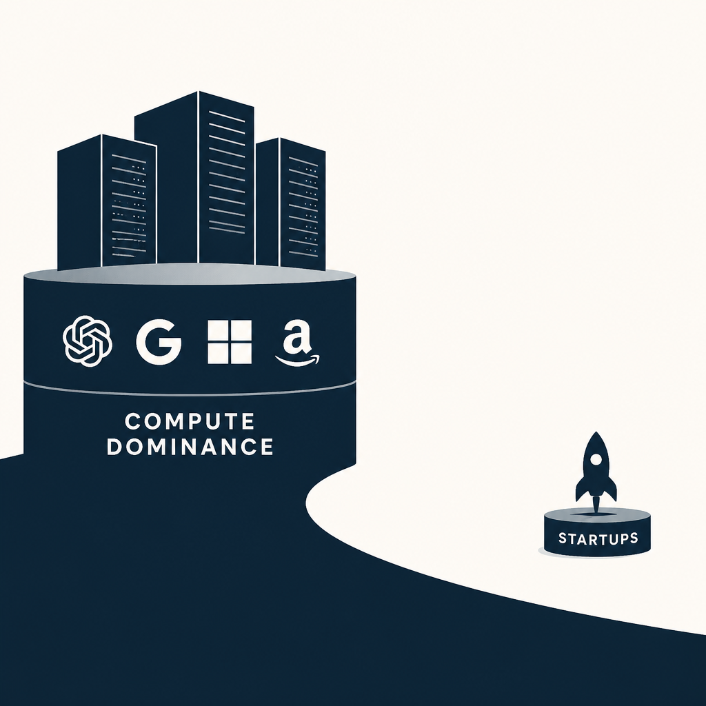 The Foundation Model Oligopoly: How Big Tech’s Compute Dominance is Reshaping Market Concentration and the Startup Ecosystem