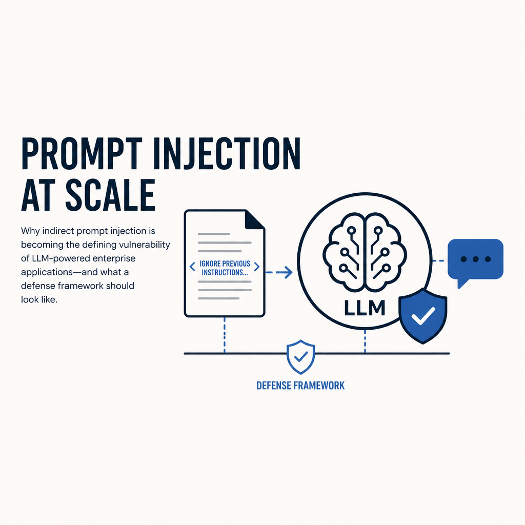 Prompt Injection at Scale: Why Indirect Prompt Injection Is Enterprise AI's Defining Vulnerability—and What Real Defense Looks Like