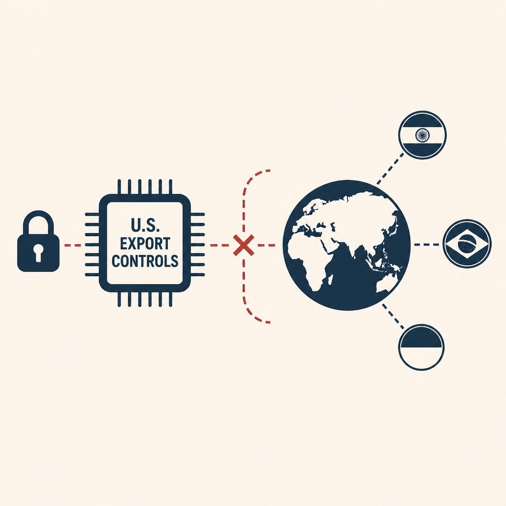 Compute as Statecraft: How U.S. AI Chip Export Controls Are Rewiring Sovereign AI Strategies Among Middle Powers