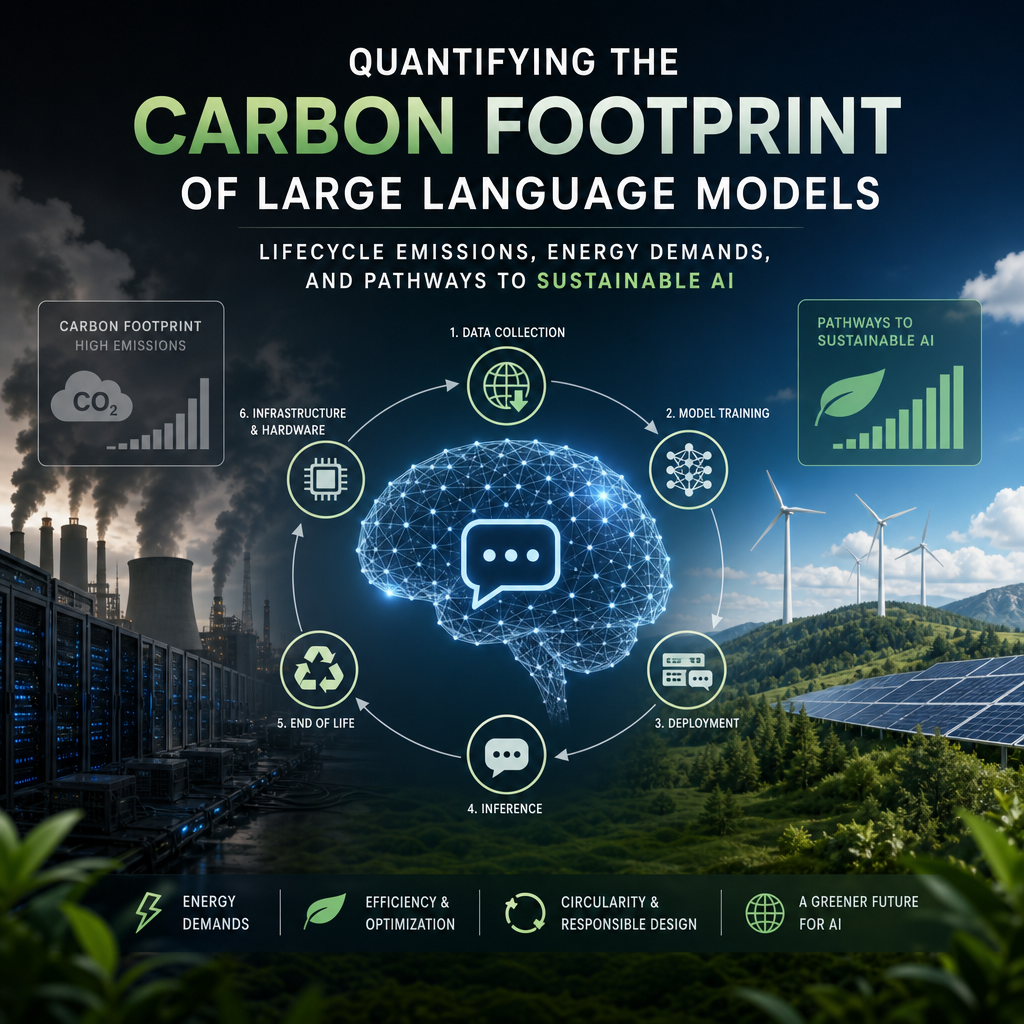 Quantifying the Carbon Footprint of Large Language Models: Lifecycle Emissions, Energy Demands, and Pathways to Sustainable AI