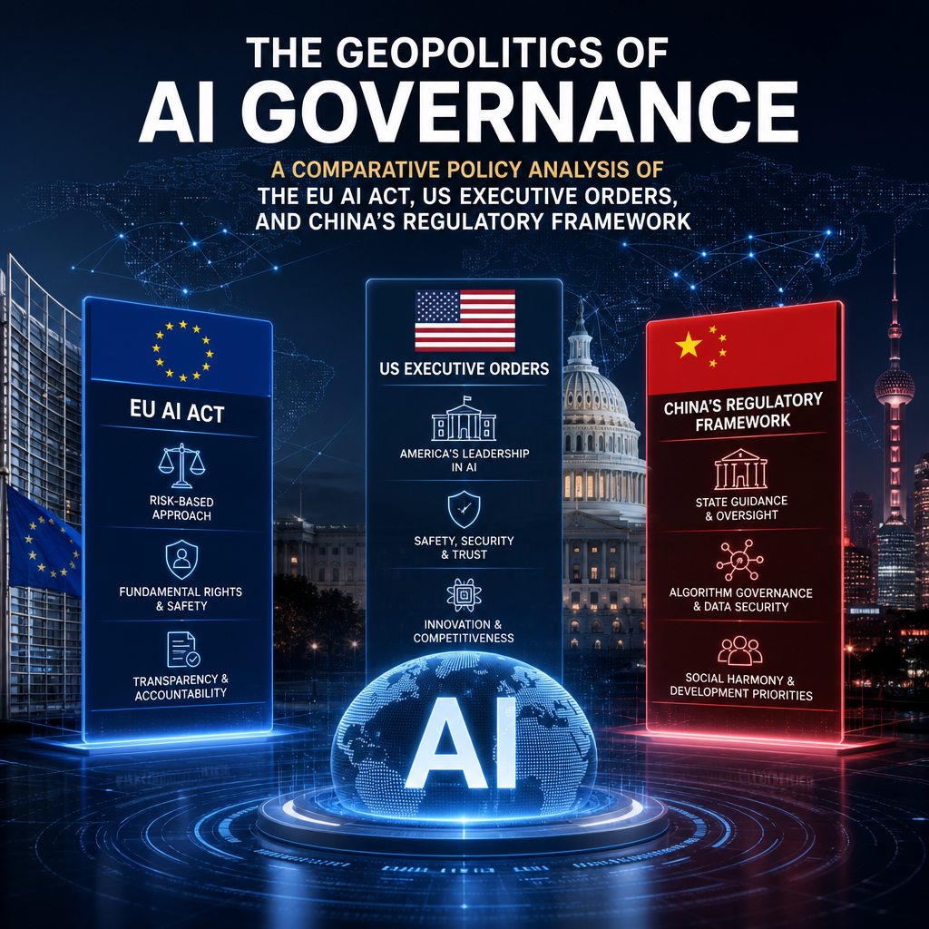 The Geopolitics of AI Governance: A Comparative Policy Analysis of the EU, US, and China